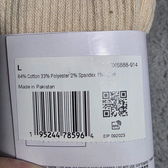 Nike Everyday Plus Cushioned Crew Socks 3 Pair Pack Large M 8-12 L 10-13 NWT - Picture 4 of 4